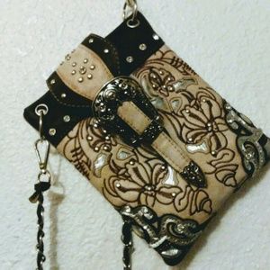 Beautiful Crossbody Tooled Purse